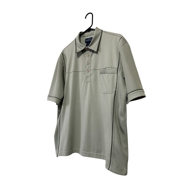 Arnold Palmer Golf Shirt Polo Mens Large (44) Breathable‎ Waffle Knit CA00222 - Picture 2 of 13